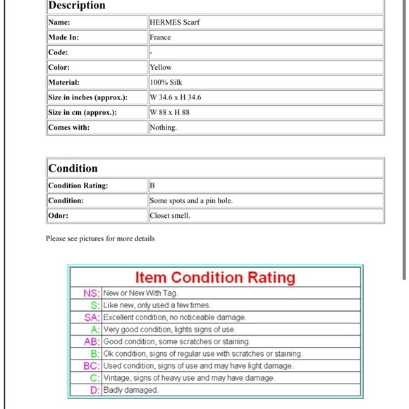 Hermes Yellow Scarf with Rocking Horse Design - Picture 11 of 11